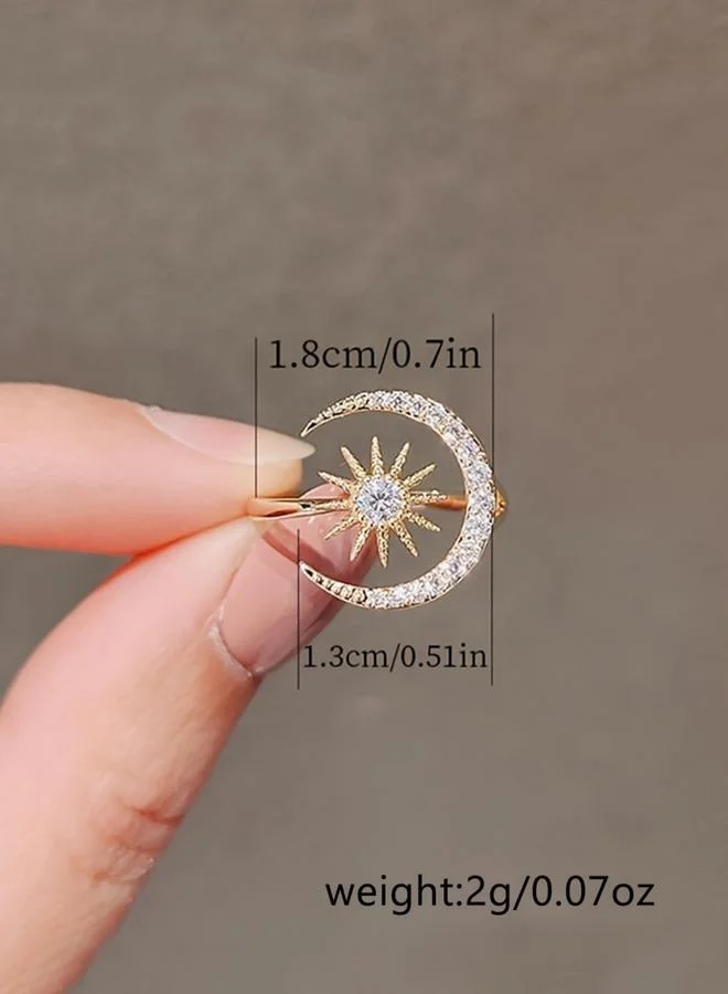 تايك تو خاتم بتصميم قمر ونجمة